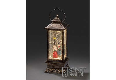 Konstsmide Lantern Dickensian Style (5 Hour Timer, Battery Operated, Warm White, LED, Water Filled)